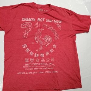 Sriracha Hot Sauce Shirt XL Short Sleeve